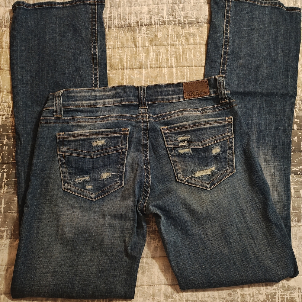 BKE Dark Blue Boot Cut Jeans